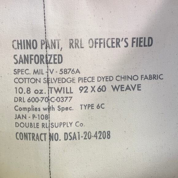 Size 36 Grey Black Cotton Selvedge Twill Straight Button Fly Casual Pants - Picture 4 of 7